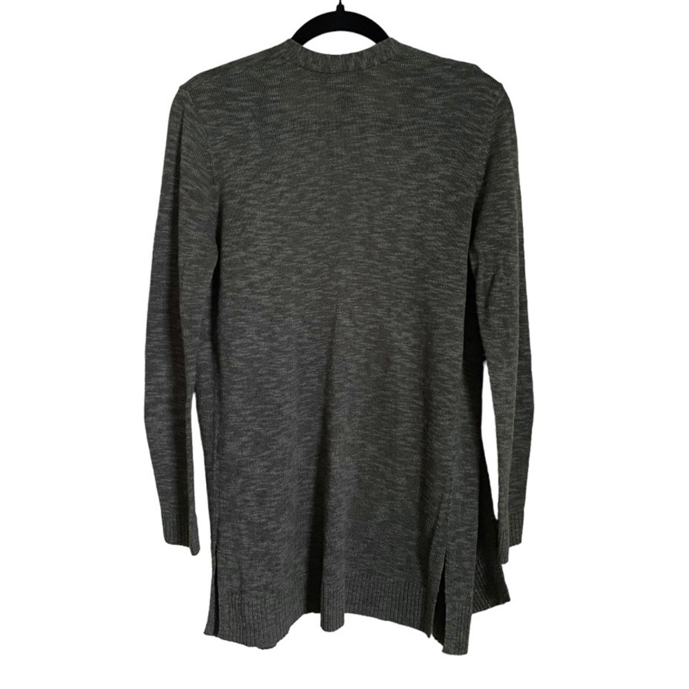 Gap Factory long open cardigan sweater lightweight in forest green Size Small - Picture 2 of 10